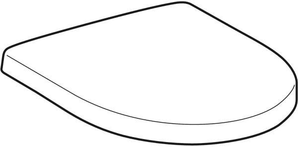 GEBERIT Renova WC-Sitz pergamon, Duroplast, Edelstahl-Scharniere, abnehmbar, von oben montierbar
