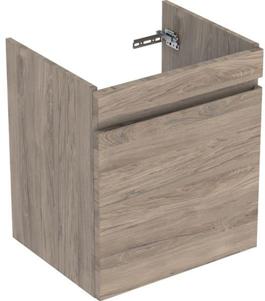 Geberit Renova Plan Unterschrank für Möbelwaschtisch, 1 Schublade, Nussbaum hickory hell, 53,8 cm