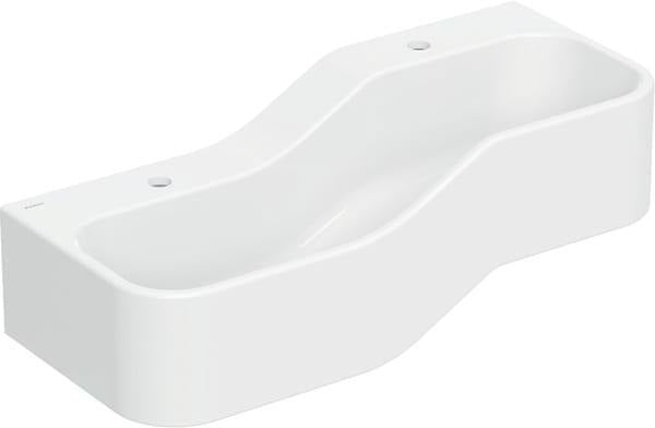 GEBERIT Bambini Spiel- und Waschlandschaft 90 cm – 2 Waschplätze, 2 Hahnlöcher, weiß