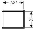 GEBERIT ONE Hochschrank 36 cm, 1 Tür, weiß hochglänzend, wandhängend, Soft-Close