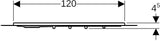 GEBERIT Setaplano Duschfläche 80 x 80 cm aus Varicor, weiß-alpin, rutschhemmend