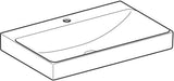 Geberit ONE Waschtisch 60x48 cm mit Hahnloch, ohne Überlauf, weiß, KeraTect