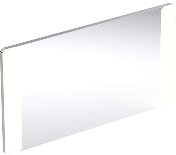 Geberit Option Lichtspiegel 90x65 cm mit LED-Beleuchtung oben – Aluminium gebürstet
