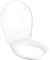 GEBERIT Renova WC-Sitz pergamon, Duroplast, Edelstahl-Scharniere, abnehmbar, von oben montierbar