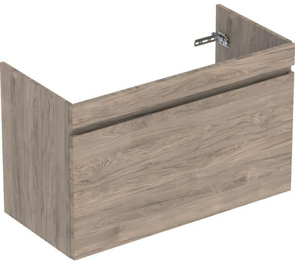 Geberit Renova Plan Unterschrank für Möbelwaschtisch, 1 Schublade, Nussbaum hickory hell, 53,8 cm
