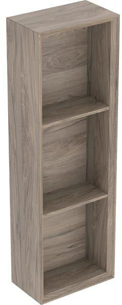 Geberit Regal rechteckig 22,5x70x13,2cm, weiß hochglanz – Wandhängendes Badregal mit 2 Einlegeböden