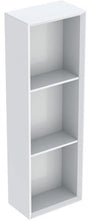 Geberit Regal rechteckig 22,5x70x13,2cm, weiß hochglanz – Wandhängendes Badregal mit 2 Einlegeböden