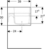 Geberit Bambini Spiel- und Waschlandschaft 900 mm, 2 Waschplätze, ohne Hahnloch, grün