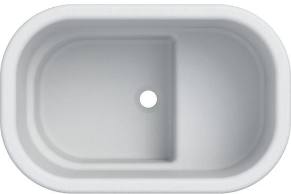 GEBERIT Bambini Sitzbadewanne 71,5x46,5x39,5 cm, weiß, ohne Überlauf