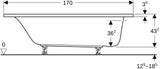 Geberit Renova Rechteckbadewanne 170x75 cm, weiß, Sanitäracryl, mit Überlaufloch