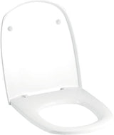 Geberit Vitelle WC-Sitz mit Deckel, Duroplast weiß glänzend, Edelstahl Scharniere