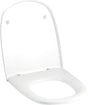 Geberit Vitelle WC-Sitz mit Deckel, Duroplast weiß glänzend, Edelstahl Scharniere