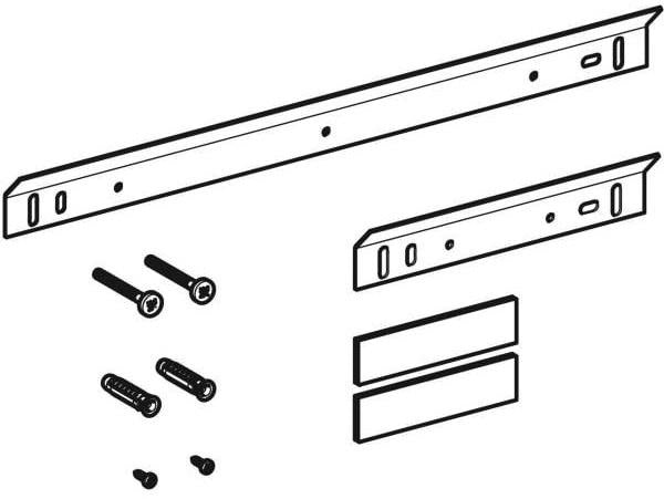 Geberit iCon Befestigungsmaterial Set für Regale offen – Montageschienen & Dübel