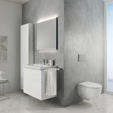 Geberit Option Plus Lichtspiegel 40x70 cm, direkte & indirekte LED-Beleuchtung, Aluminium eloxiert