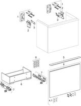 Geberit iCon Unterschrank für Handwaschbecken, 1 Schublade, 52 cm, weiß hochglänzend