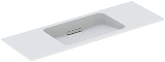 Geberit ONE Waschtisch 120x40 cm mit KeraTect und CleanDrain, weiß glänzend