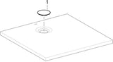 GEBERIT Olona Duschwanne 90 x 75 cm rechteckig, Mineralguss, weiß matt, mit Dichtvlies