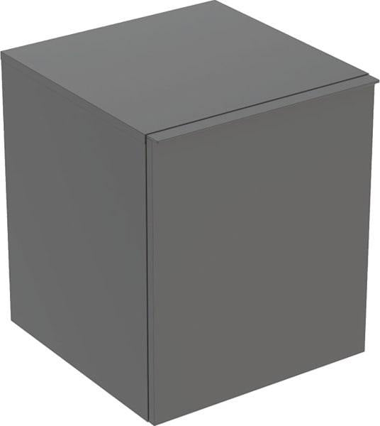 Geberit Acanto Seitenschrank 45,2 cm mit Schublade & Innenschublade, weiß matt – wandhängend