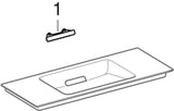 Geberit ONE Möbelwaschtisch 75x40 cm CleanDrain KeraTect weiß mit verdecktem Überlauf