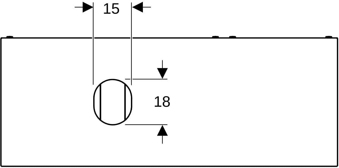 Geberit VariForm Unterschrank für Aufsatzwaschtisch, 135 cm, 3 Schubladen, weiß lackiert matt