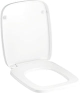 Geberit Silk WC-Sitz mit Deckel, weiß, verchromte Scharniere, Absenkautomatik