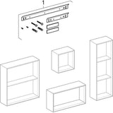 GEBERIT Wandbox rechteckig 45 cm weiß hochglänzend für iCon Acanto ONE VariForm