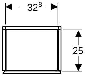 Geberit ONE Hochschrank 36 cm greige matt – 1 Tür, Soft-Close, wandhängend