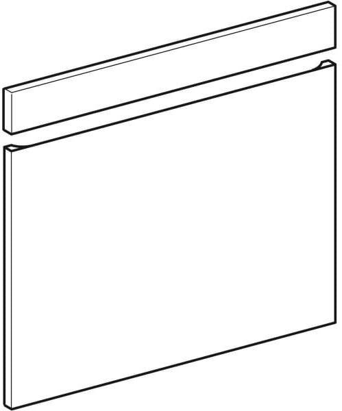 Geberit Renova Plan Schubladen-/Front-Set für Waschtisch, B:55 cm, Hickory Hell