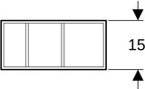 Geberit Xeno2 Schubladeneinsatz H-Teilung 37,3x9,8x20,8 cm sculturagrau