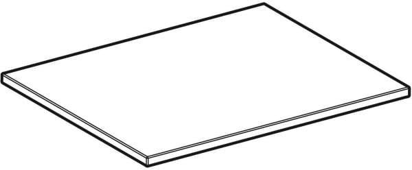 GEBERIT iCon Einlegeboden für Seitenelement, 24,6 cm breit, weiß hochglänzend