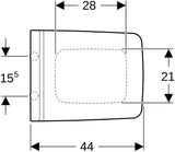 Geberit Xeno2 WC-Sitz mit Absenkautomatik & Quick Release – Weiß Glänzend