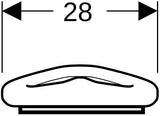 GEBERIT Bambini WC-Sitzring für Kleinkinder achatgrau – Matt, PUR, 280 x 305 mm
