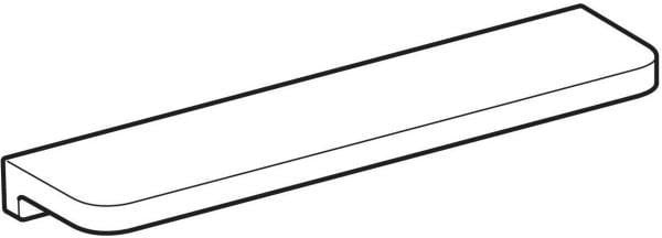 Geberit Renova Plan Wandablage 50x12 cm Weiß Glänzend Sanitärkeramik