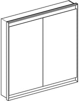 GEBERIT ONE Spiegelschrank mit ComfortLight, 2 Türen, 75 cm, weiß