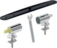 Geberit Set Scharniere für WC-Sitz Quick-Release mechanisch F260 – Absenkautomatik, verchromt