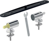 Geberit Set Scharniere für WC-Sitz Quick-Release mechanisch F260 – Absenkautomatik, verchromt