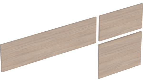 Geberit VariForm Schubladenfront-Set für Waschtisch-Unterschrank, 3 Schubladen, B 135 cm, Weiß Hochglanz