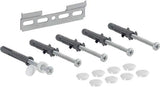 Geberit Befestigungsmaterial für Waschtischunterschrank und Seitenschrank – 6 Schrauben, 2 Platten, 6 Dübel