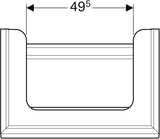 Geberit Citterio Unterschrank für Waschtisch, 73,4 cm, 1 Schublade, Eiche graubraun