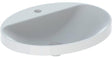 Geberit VariForm Einbauwaschtisch oval 60x48 cm mit Hahnlochbank KeraTect