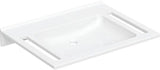 Geberit Publica Waschtisch 70x55 cm weiß matt – barrierefrei, antibakteriell, ohne Hahnloch