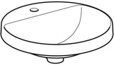 Geberit VariForm Einbauwaschtisch rund 48 cm mit Hahnlochbank, KeraTect weiß
