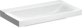 Geberit Xeno2 Waschtisch 90x48 cm weiß ohne Hahnloch ohne Überlauf mit KeraTect