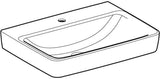 Geberit Renova Plan Waschtisch 55x44 cm mit Hahnloch, ohne Überlauf, weiß