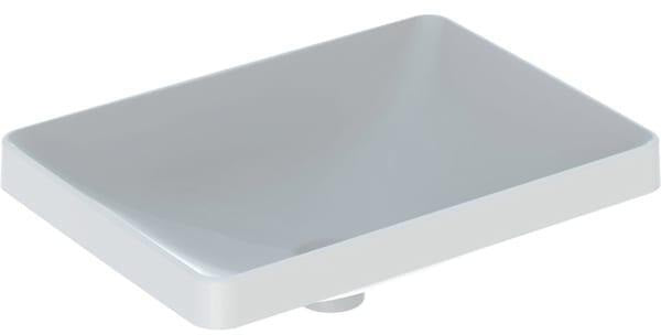 Geberit VariForm Einbauwaschtisch rechteckig 55x40 cm ohne Hahnloch ohne Überlauf weiß KeraTect