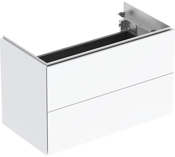 Geberit ONE Unterschrank für Waschtisch mit 2 Schubladen, weiß hochglänzend, 74,5 cm
