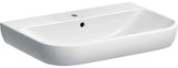 Geberit Smyle Waschtisch 55x48 cm mit Hahnloch und Überlauf in Weiß