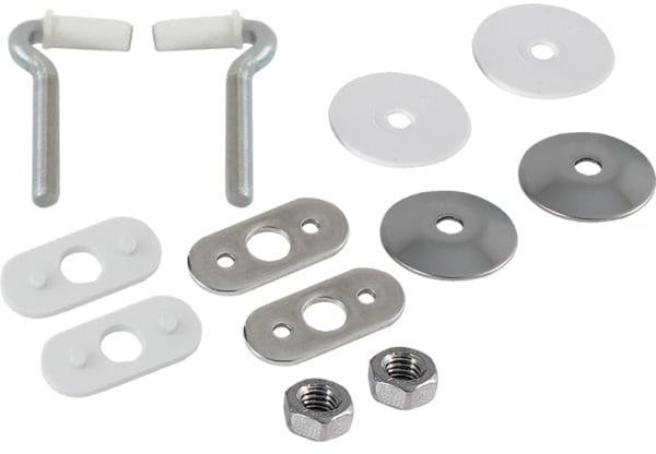 Geberit Bambini WC-Sitz Scharnier-Set – Edelstahl, Befestigung von unten