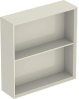 Geberit Regal quadratisch 45x46,7x13,2 cm weiß Hochglanz – Wandhängendes Badregal mit Einlegeboden