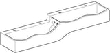 Geberit Bambini Spiel- und Waschlandschaft für 4 Waschtischarmaturen, 1800 mm, weiß